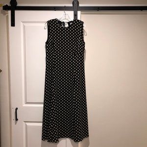 Black and white polka dot Maxi dress size XL